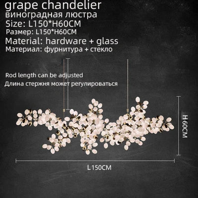 Lustre Suspendu Élégant en Forme de Grappe de Raisins - Luxe Scandinave pour un Éclairage Raffiné-LUMICONCEPT