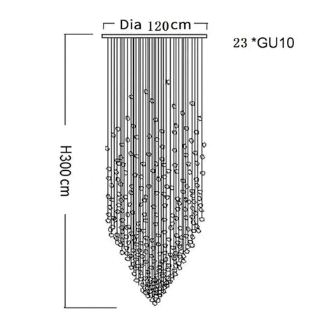 Lustre en Acier Inoxydable et Cristal pour une Élévation Élégante de Votre Intérieur-LUMICONCEPT