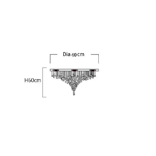 Lustre en Acier Inoxydable et Cristal pour une Élévation Élégante de Votre Intérieur-LUMICONCEPT