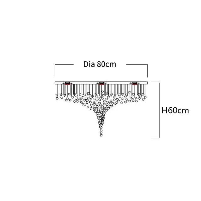 Lustre en Acier Inoxydable et Cristal pour une Élévation Élégante de Votre Intérieur-LUMICONCEPT