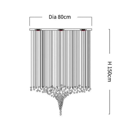 Lustre en Acier Inoxydable et Cristal pour une Élévation Élégante de Votre Intérieur-LUMICONCEPT