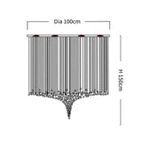 Lustre en Acier Inoxydable et Cristal pour une Élévation Élégante de Votre Intérieur-LUMICONCEPT