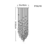 Lustre en Acier Inoxydable et Cristal pour une Élévation Élégante de Votre Intérieur-LUMICONCEPT