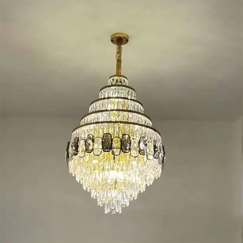 Lustre en Cristal Élégant pour Hall et Salon-LUMICONCEPT