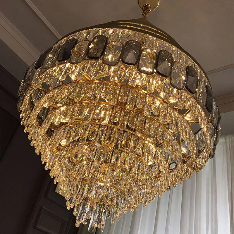 Lustre en Cristal Élégant pour Hall et Salon-LUMICONCEPT