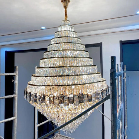 Lustre en Cristal Élégant pour Hall et Salon-LUMICONCEPT