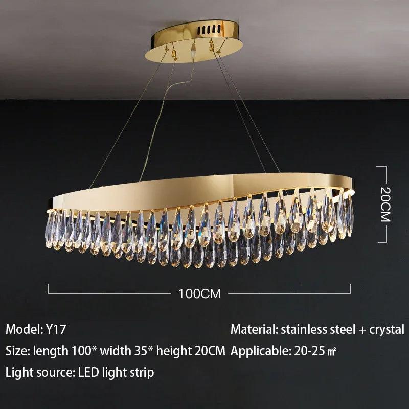 Lustre en Cristal K9 Élégance Moderne pour un Éclat Raffiné-LUMICONCEPT