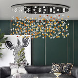 Lustre en Cristal LED Élégant avec Options de Personnalisation et Décorations Précieuses-LUMICONCEPT