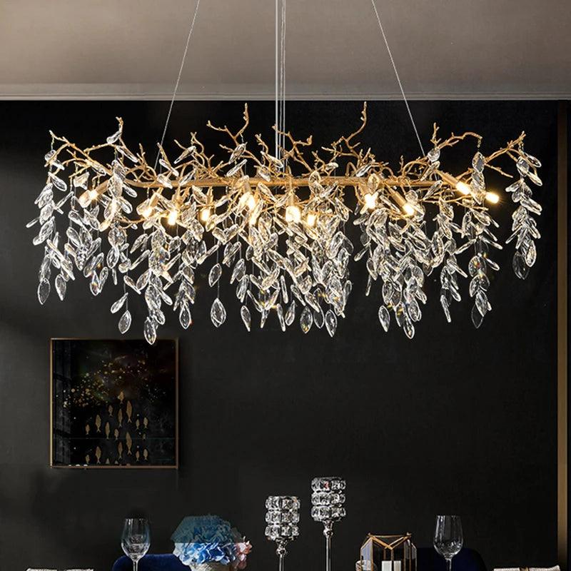 Lustre en Cristal LED Élégant pour un Intérieur Raffiné et Contemporain-LUMICONCEPT