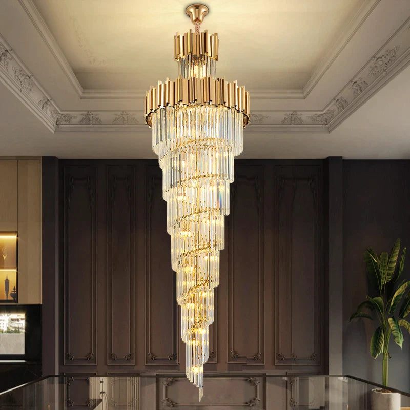 Lustre en Cristal Moderne avec Options Personnalisables de Taille et de Température de Lumière-LUMICONCEPT