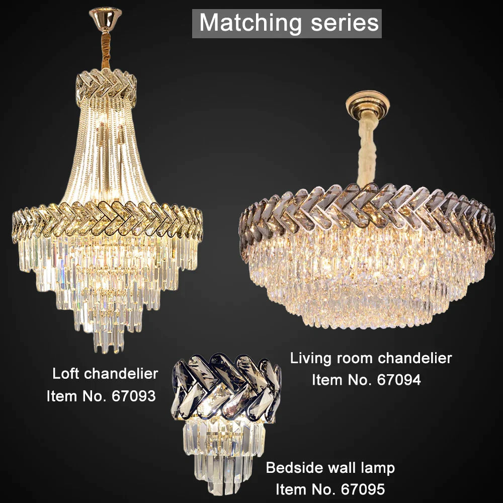 Lustre en Cristal Moderne avec Options de Personnalisation Élégantes-LUMICONCEPT