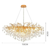 Lustre en Cristal et Fer - Élégance Postmoderne pour un Intérieur Distingué-LUMICONCEPT