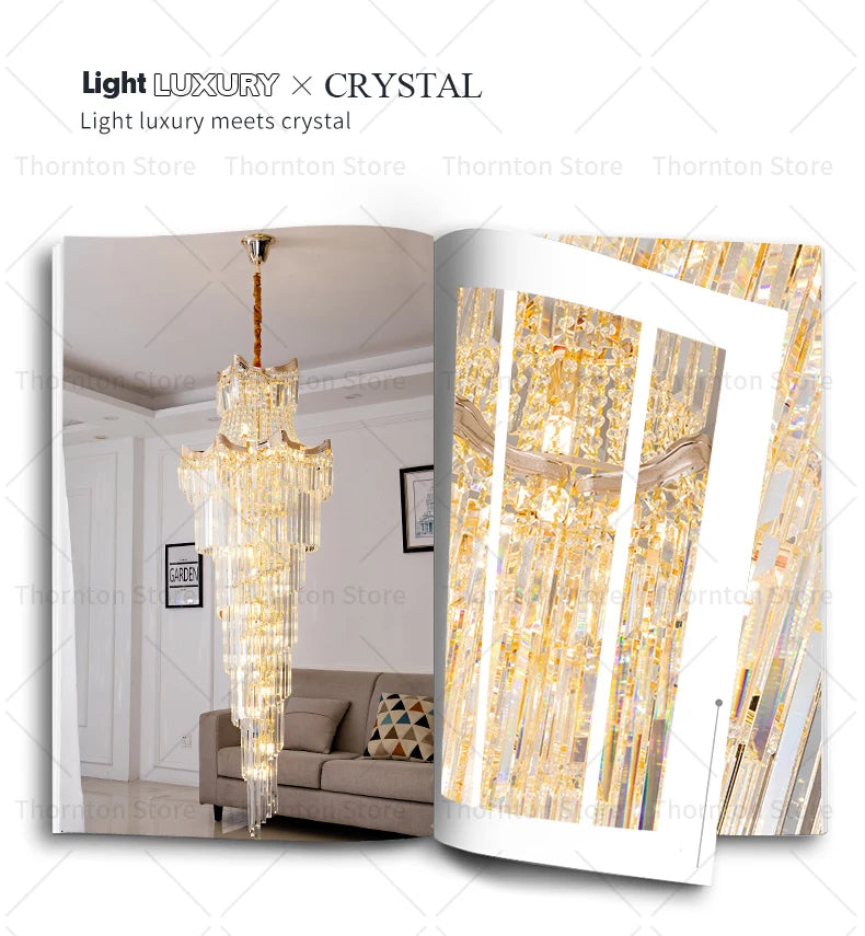 Lustre en cristal de luxe pour un éclairage éblouissant dans votre espace sophistiqué.-LUMICONCEPT