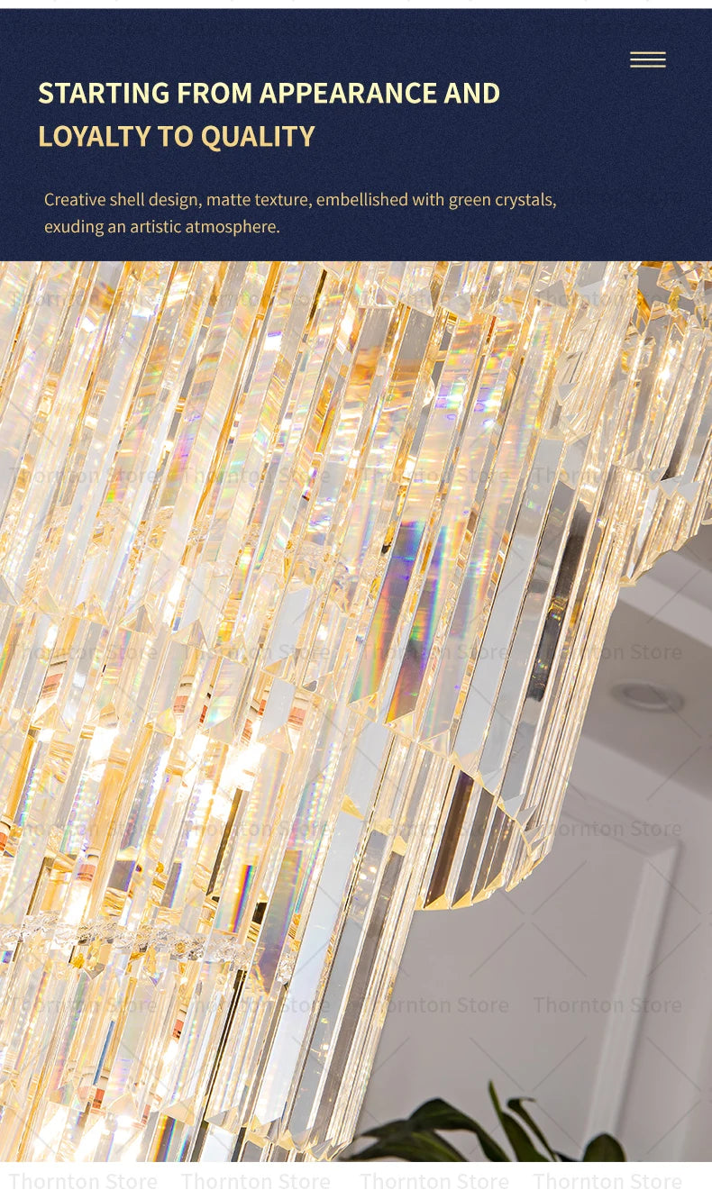 Lustre en cristal de luxe pour un éclairage éblouissant dans votre espace sophistiqué.-LUMICONCEPT