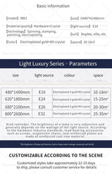 Lustre en cristal de luxe pour un éclairage éblouissant dans votre espace sophistiqué.-LUMICONCEPT