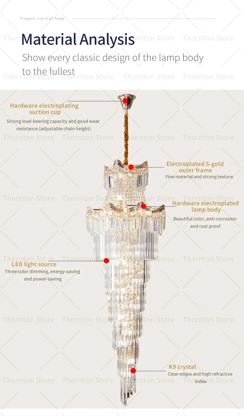 Lustre en cristal de luxe pour un éclairage éblouissant dans votre espace sophistiqué.-LUMICONCEPT