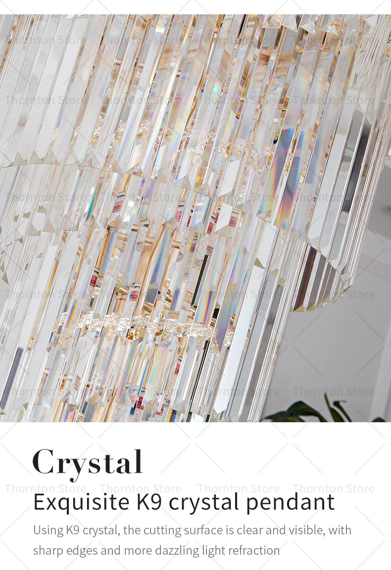 Lustre en cristal de luxe pour un éclairage éblouissant dans votre espace sophistiqué.-LUMICONCEPT