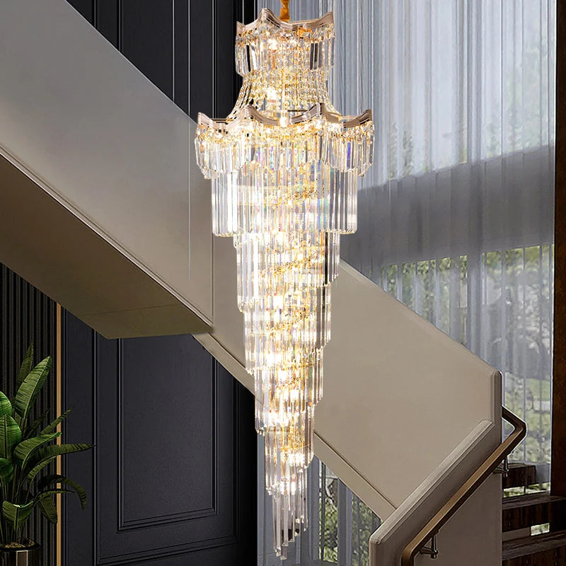 Lustre en cristal de luxe pour un éclairage éblouissant dans votre espace sophistiqué.-LUMICONCEPT