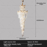 Lustre en cristal de luxe pour un éclairage éblouissant dans votre espace sophistiqué.-LUMICONCEPT