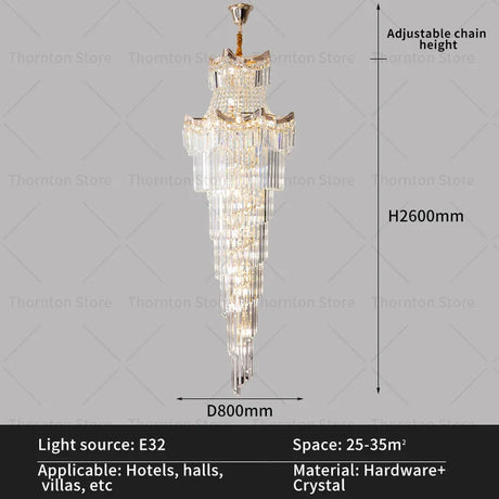 Lustre en cristal de luxe pour un éclairage éblouissant dans votre espace sophistiqué.-LUMICONCEPT