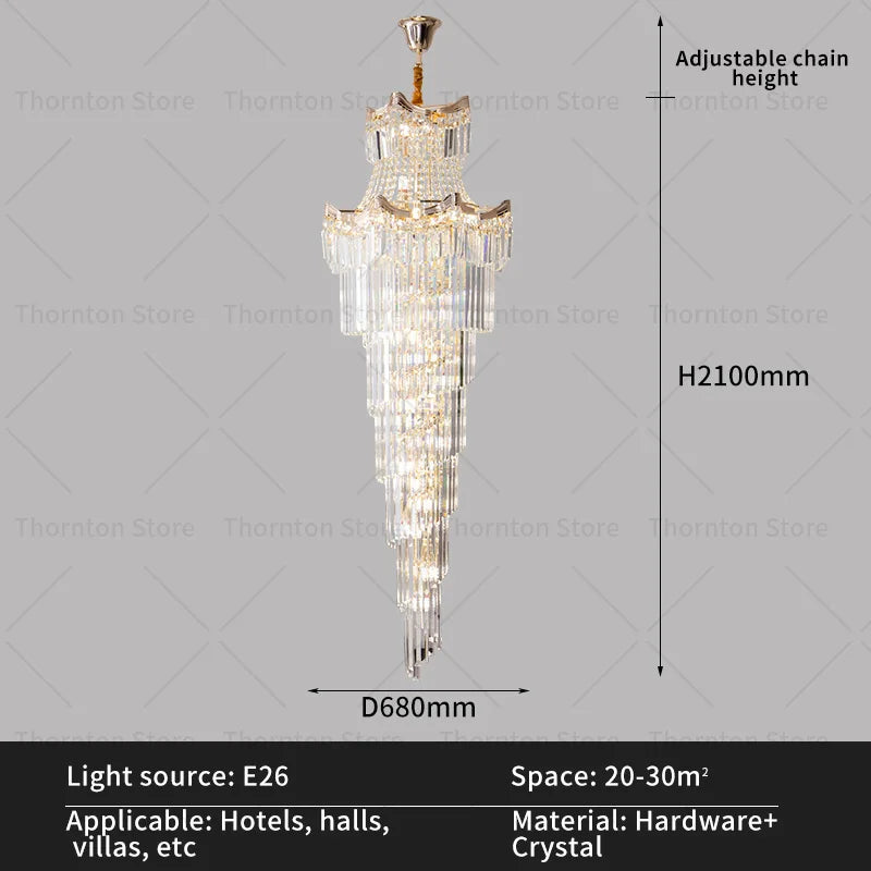 Lustre en cristal de luxe pour un éclairage éblouissant dans votre espace sophistiqué.-LUMICONCEPT