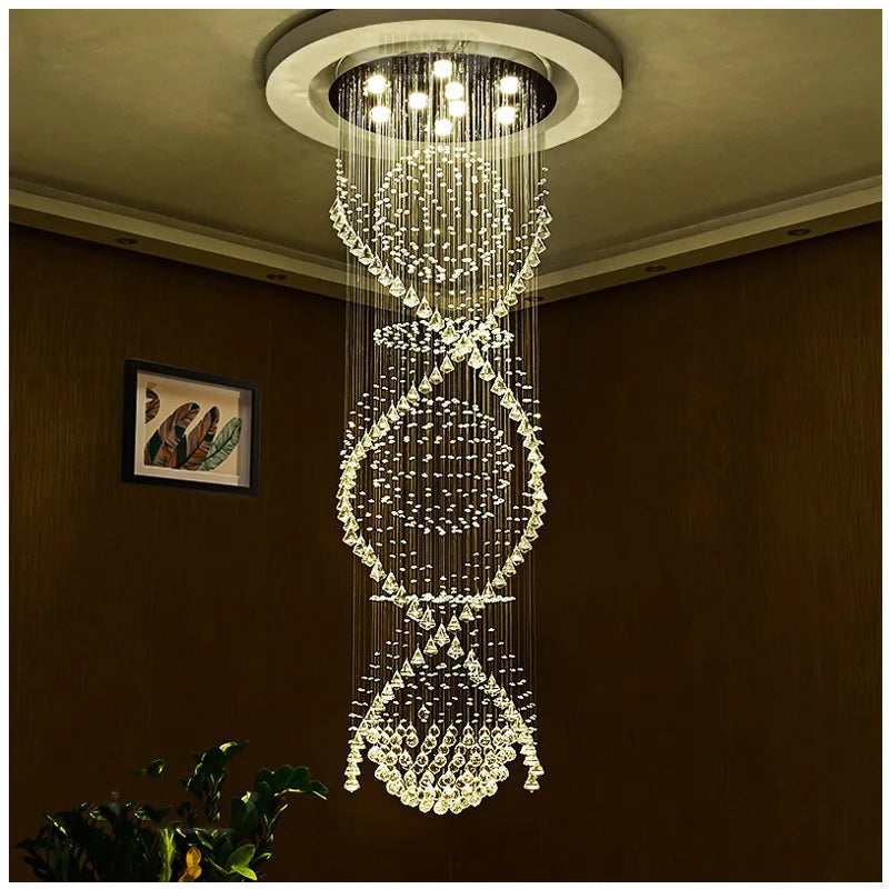 Lustre en cristal moderne et élégant pour un éclairage raffiné de votre intérieur.-LUMICONCEPT