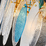 Lustre en verre ondulé couleur postmoderne – Élégance contemporaine pour votre intérieur-LUMICONCEPT