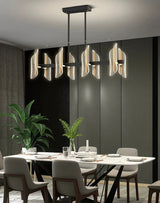 Lustre minimaliste moderne BOSSEN en acrylique de luxe pour salon et salle à manger-LUMICONCEPT