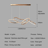 Luxueuse Lampe Suspendue LED Minimaliste en Rose pour Salon et Salle à Manger-LUMICONCEPT