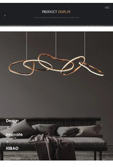 Luxueuse Lampe Suspendue LED Minimaliste en Rose pour Salon et Salle à Manger-LUMICONCEPT