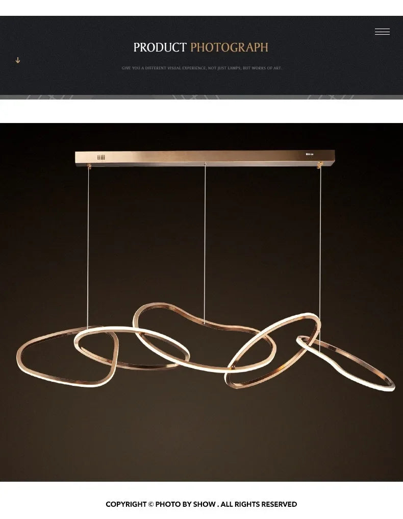 Luxueuse Lampe Suspendue LED Minimaliste en Rose pour Salon et Salle à Manger-LUMICONCEPT