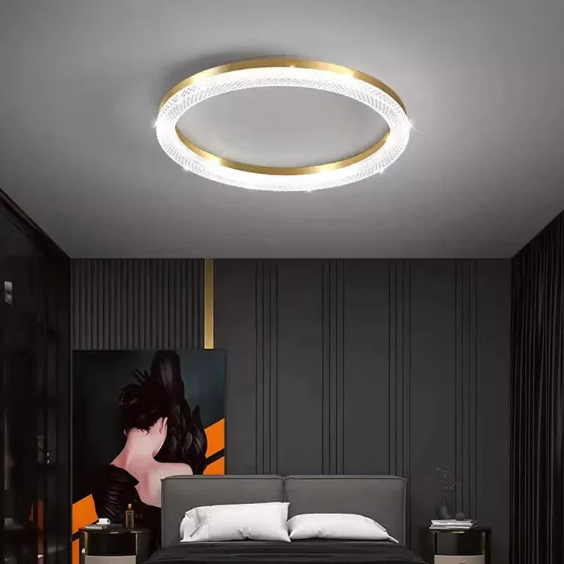 Plafonnier Design : Abat-Jour Plafond avec Cinq Sources de Lumière-LUMICONCEPT