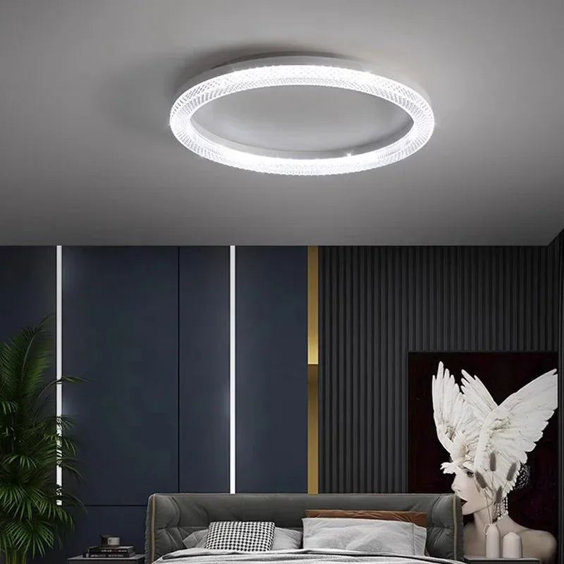 Plafonnier Design : Abat-Jour Plafond avec Cinq Sources de Lumière-LUMICONCEPT