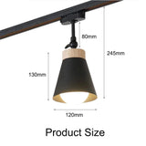 Plafonnier Design : Abat-jour de Lampe de Piste Style Industriel Brossé-LUMICONCEPT