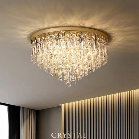 Plafonnier Design : Lampe LED de Plafond Moderne en Cristaux-LUMICONCEPT