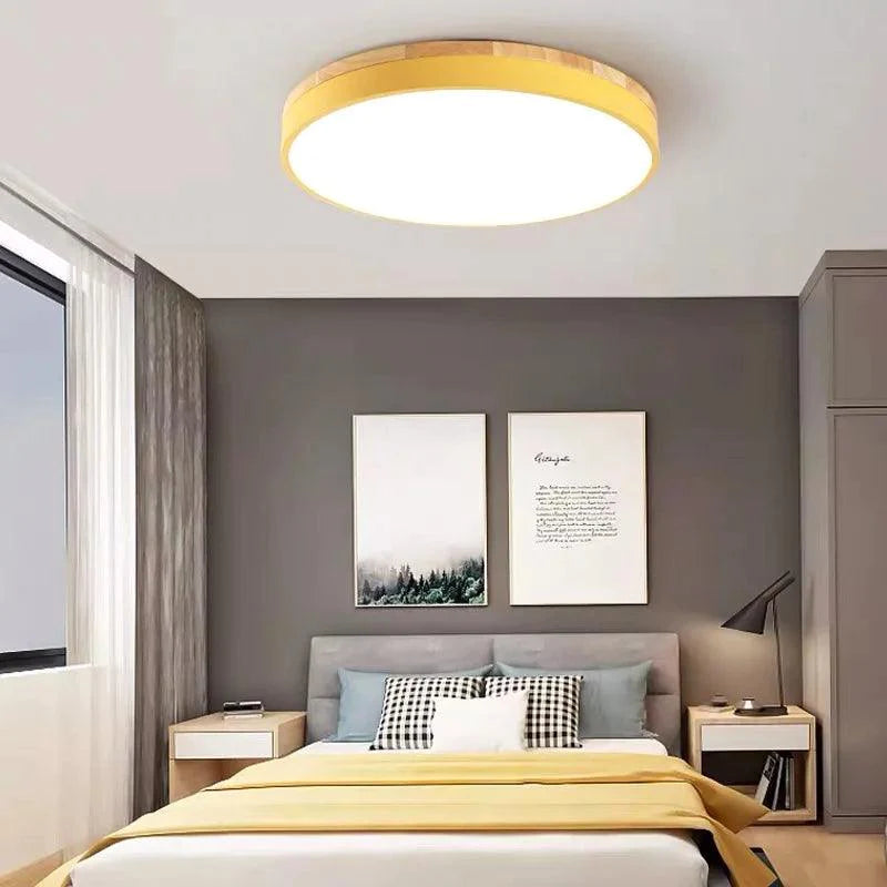 Plafonnier Design : Lampe de Plafond LED Moderne en Bois-LUMICONCEPT