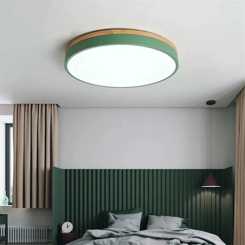 Plafonnier Design : Lampe de Plafond LED Moderne en Bois-LUMICONCEPT