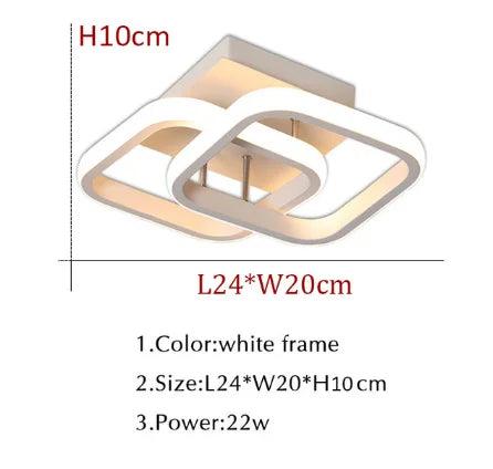 Plafonnier Design : Lumière Abat-jour en Acrylique et Corps en Métal-LUMICONCEPT