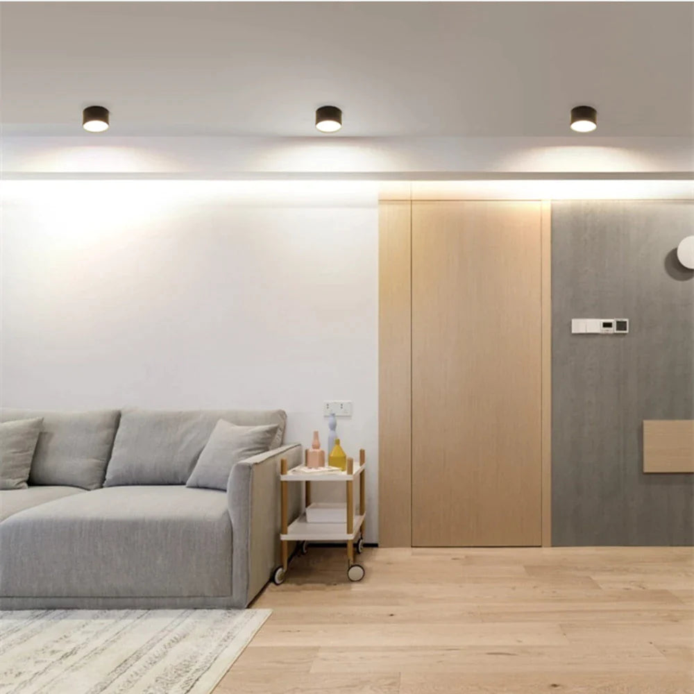 Plafonnier Design : Lumière Plafond à LED Surface Montée Motif Bois-LUMICONCEPT