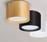 Plafonnier Design : Lumière Plafond à LED Surface Montée Motif Bois-LUMICONCEPT