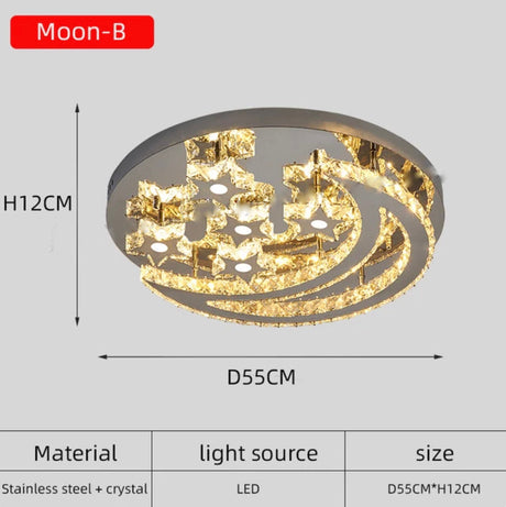 Plafonnier Design : Lumière Plafond en Acier Inoxydable Brossé-LUMICONCEPT