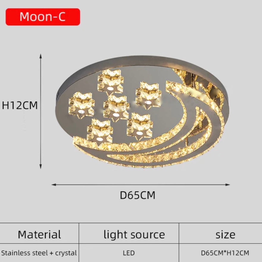 Plafonnier Design : Lumière Plafond en Acier Inoxydable Brossé-LUMICONCEPT