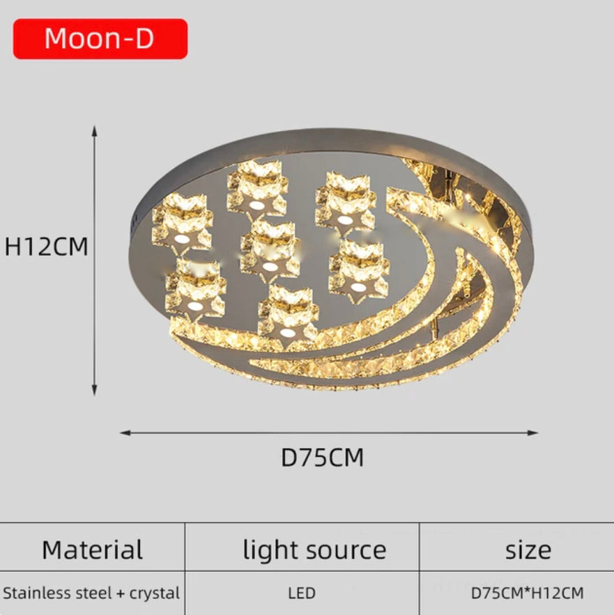 Plafonnier Design : Lumière Plafond en Acier Inoxydable Brossé-LUMICONCEPT