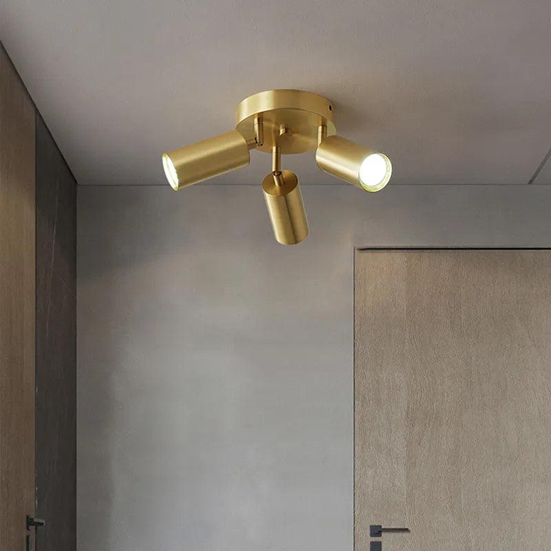 Plafonnier Design : Lumières de Plafond en Laiton Plaqué-LUMICONCEPT