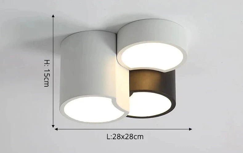 Plafonnier Design : Luminaire Moderne en Aluminium avec Option Tête-LUMICONCEPT