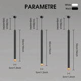 Plafonnier Design : Luminaire Moderne sur Rail en Cylindre Suspendu-LUMICONCEPT