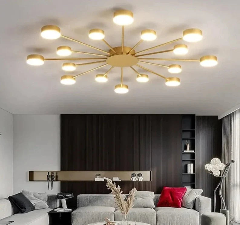 Plafonnier Design : Luminaire à Bras Multiples Style Contemporain-LUMICONCEPT