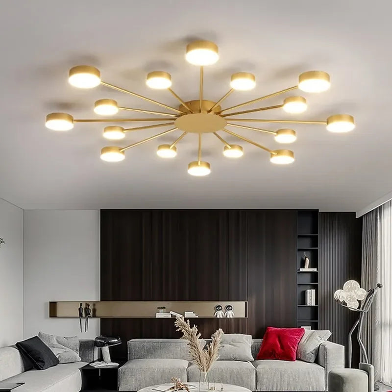 Plafonnier Design : Luminaire à Bras Multiples Style Contemporain-LUMICONCEPT