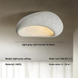 Plafonnier Design : Lustre de Plafond Nordique Effet Pierre-LUMICONCEPT