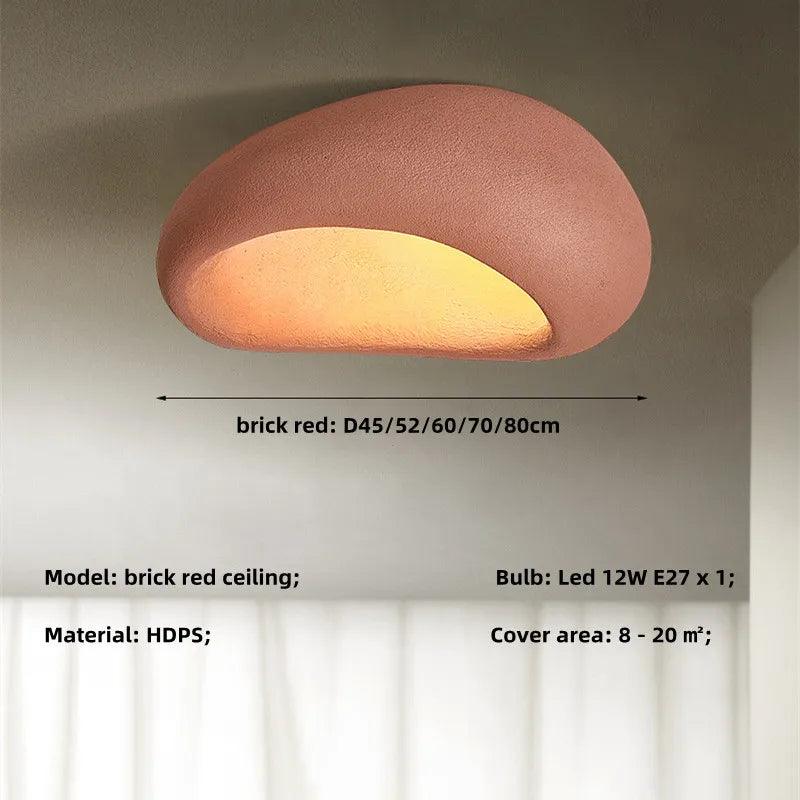 Plafonnier Design : Lustre de Plafond Nordique Effet Pierre-LUMICONCEPT